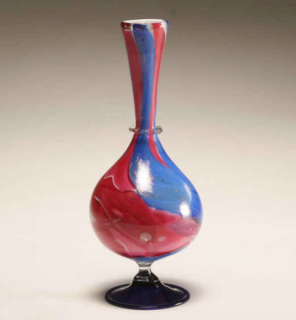 Salviati Calcedonia art glass vase,