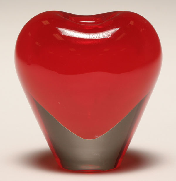 Salviati red to clear heart