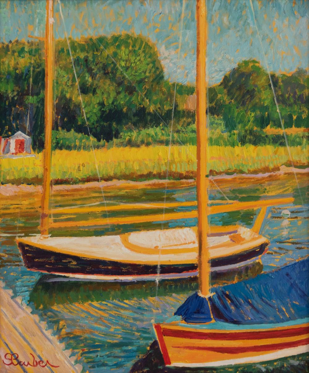 SAM BARBER "COTUIT BAY" OIL ON