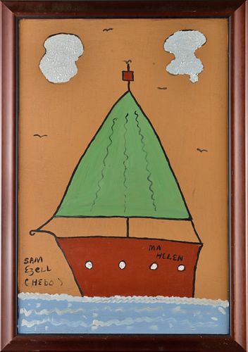SAM EZELL FOLK ART PAINTING (SAIL
