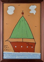 SAM EZELL FOLK ART PAINTING (S