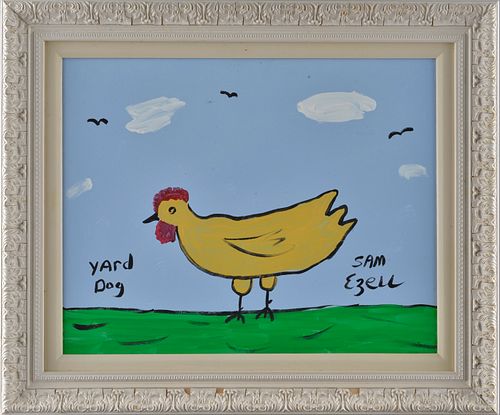 SAM EZELL FOLK ART PAINTING