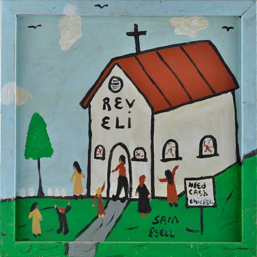 SAM EZELL FOLK ART PAINTING