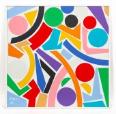 SAM EZELL, HARD EDGE ABSTRACT
