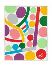 SAM EZELL LARGE MODERN GEOMETR