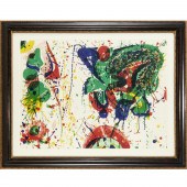 SAM FRANCIS, COLOR LITHOGRAPH,
