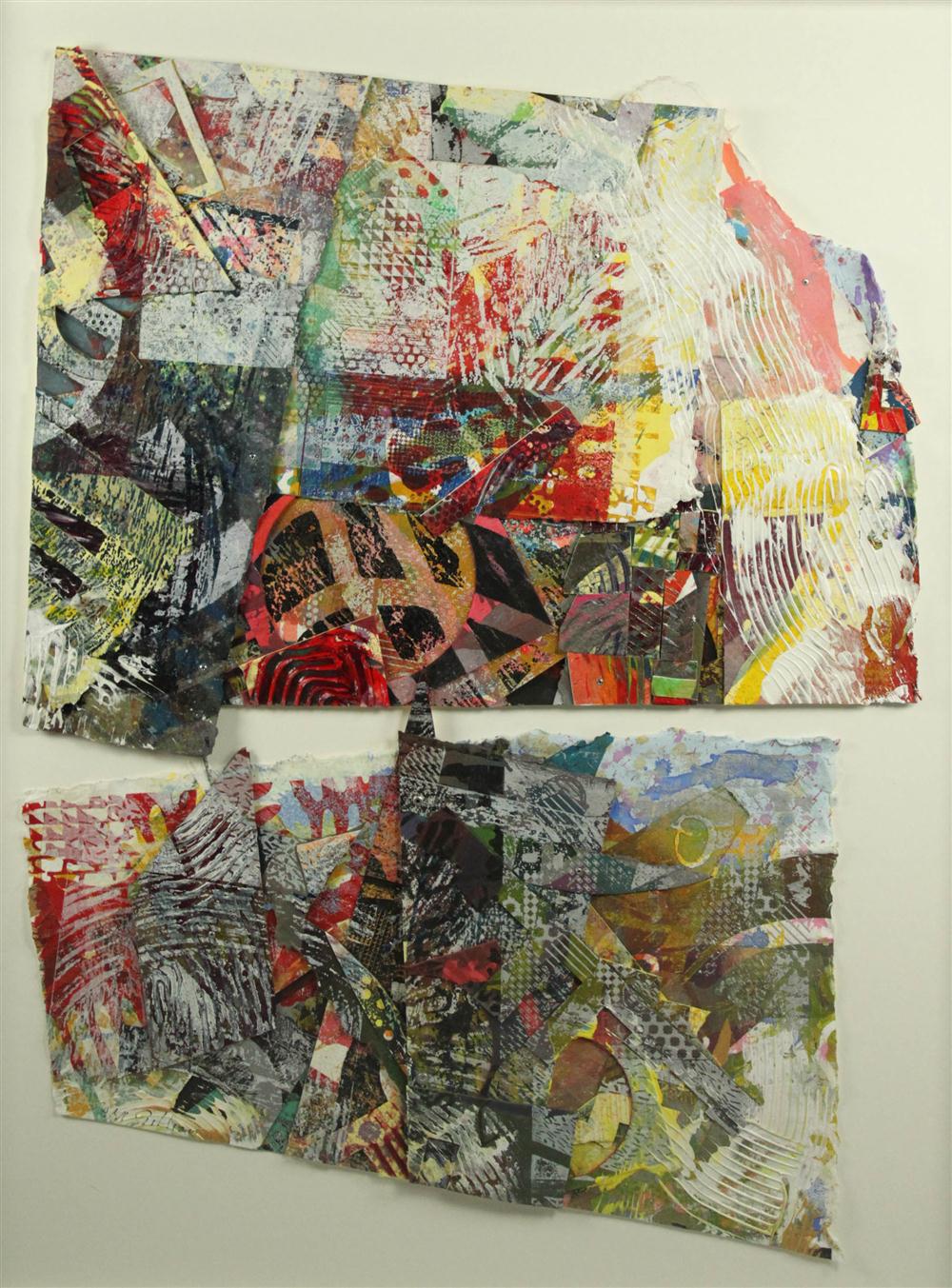 SAM GILLIAM (AMERICAN 1933 - ) SNOW