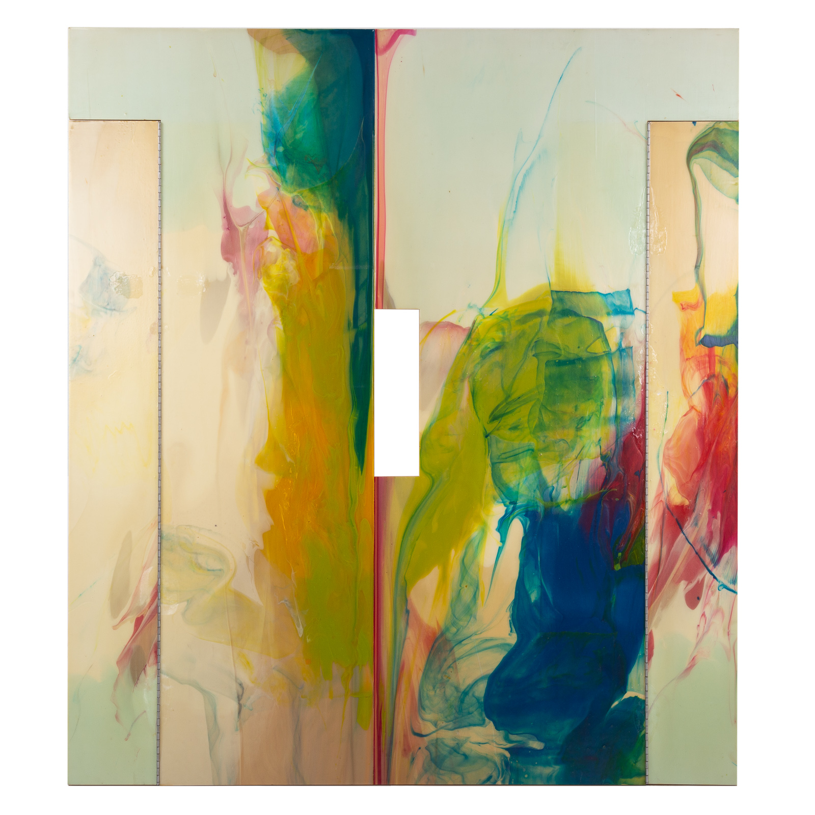 SAM GILLIAM. "ATLANTIS," ACRYLIC ON
