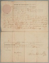 SAM HOUSTON SIGNED LAND GRANT,