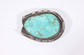 SAM KEE SILVER & TURQUOISE BEL