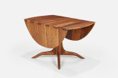 SAM MALOOF, DROP-LEAF DINING T