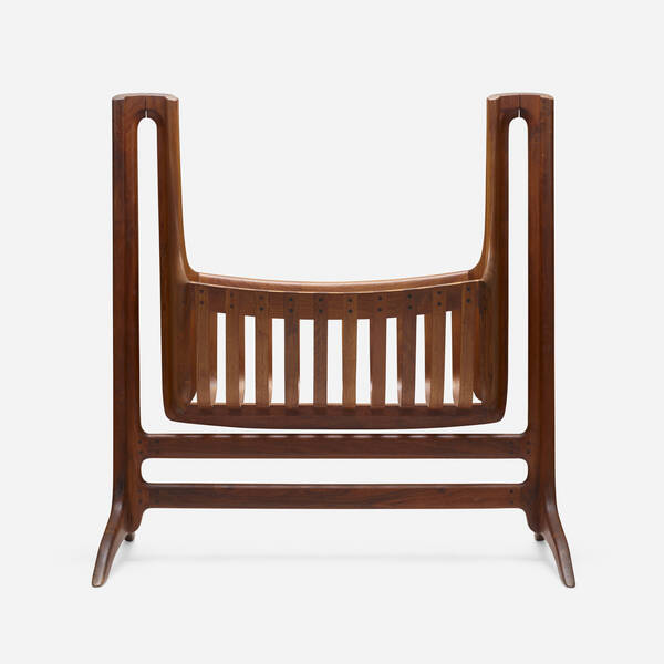 Sam Maloof. Freestanding cradle.