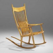 Sam Maloof. Rocker. 1987, mapl