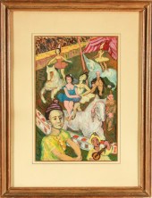 SAM THAL "CIRCUS SCENE" MIXED