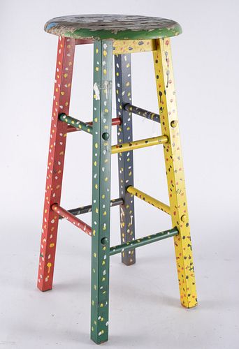 SAM THE DOT MAN FOLK ART PAINTED