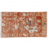 SAMARKAND PICTORIAL RUG Mid-20