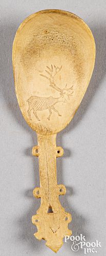 SAMI SCRIMSHAW SPOON WITH IMAGE