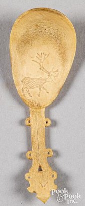 SAMI SCRIMSHAW SPOON WITH IMAG