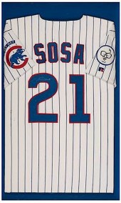 SAMMY SOSA FRAMED SIGNED JERSE