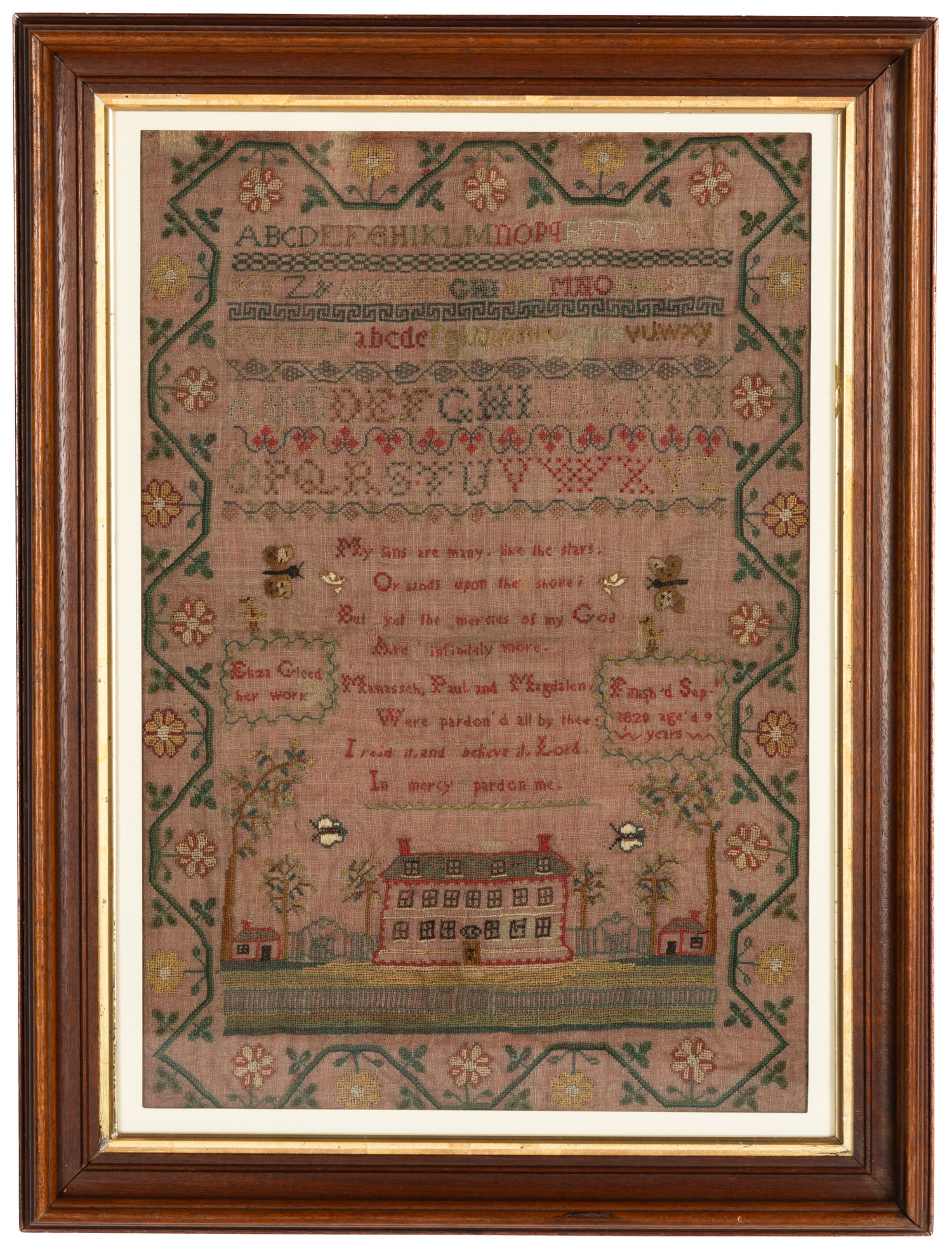 SAMPLER, 1820 Sampler, 1821