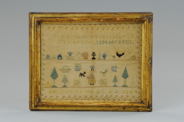SAMPLER 1844 Small needlework