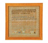 SAMPLER.  American  1811   sil