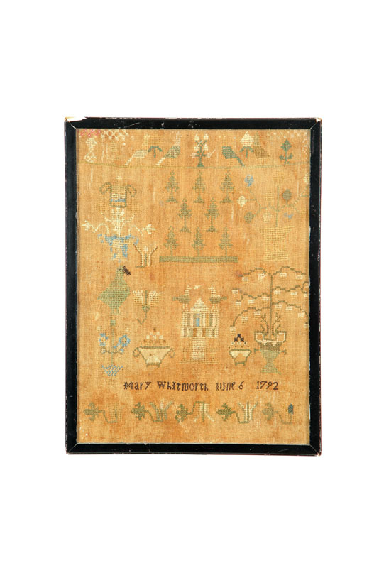 SAMPLER.  American or English  1792