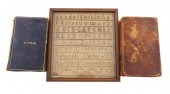 SAMPLER & BOOKS: SAMPLER AND T