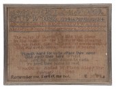 SAMPLER BY ABIGAIL W. MANN, FE