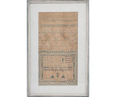 SAMPLER DATED 1787<br>Framed a