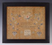 SAMPLER DATED 1838 BY FANNY ES