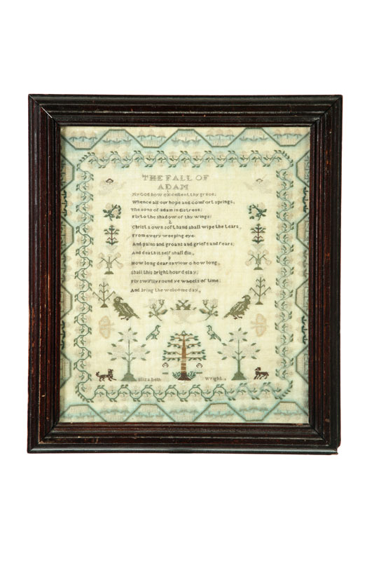SAMPLER.  Elizabeth Wright  England