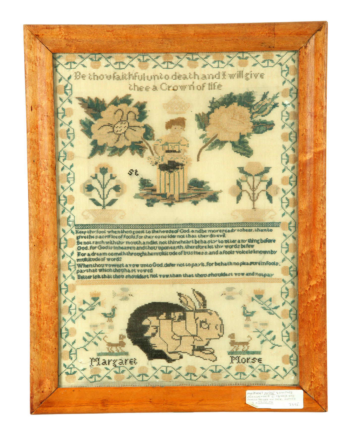 SAMPLER.  Probably American 
