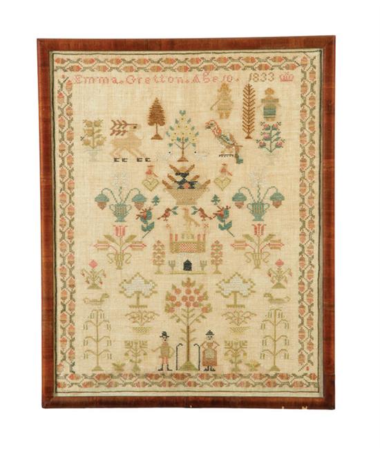 SAMPLER.  Probably English  1833 