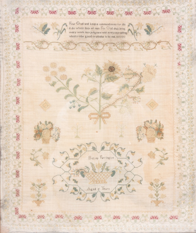 SAMPLER. Probably English, 1st
