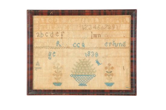 SAMPLER.  Rebecca Coulter  American