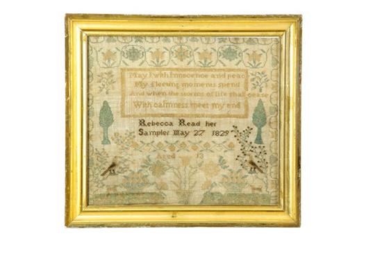 SAMPLER.  Rebecca Read  American