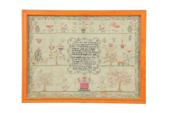 SAMPLER.  Sarah Jane Bone  England