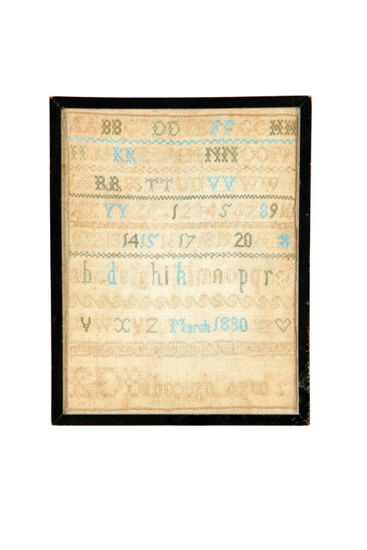 SAMPLER.  Signed E.D. Bilbrough 