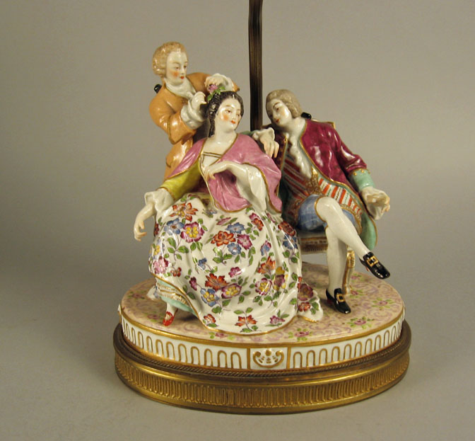 Samson porcelain figural group   