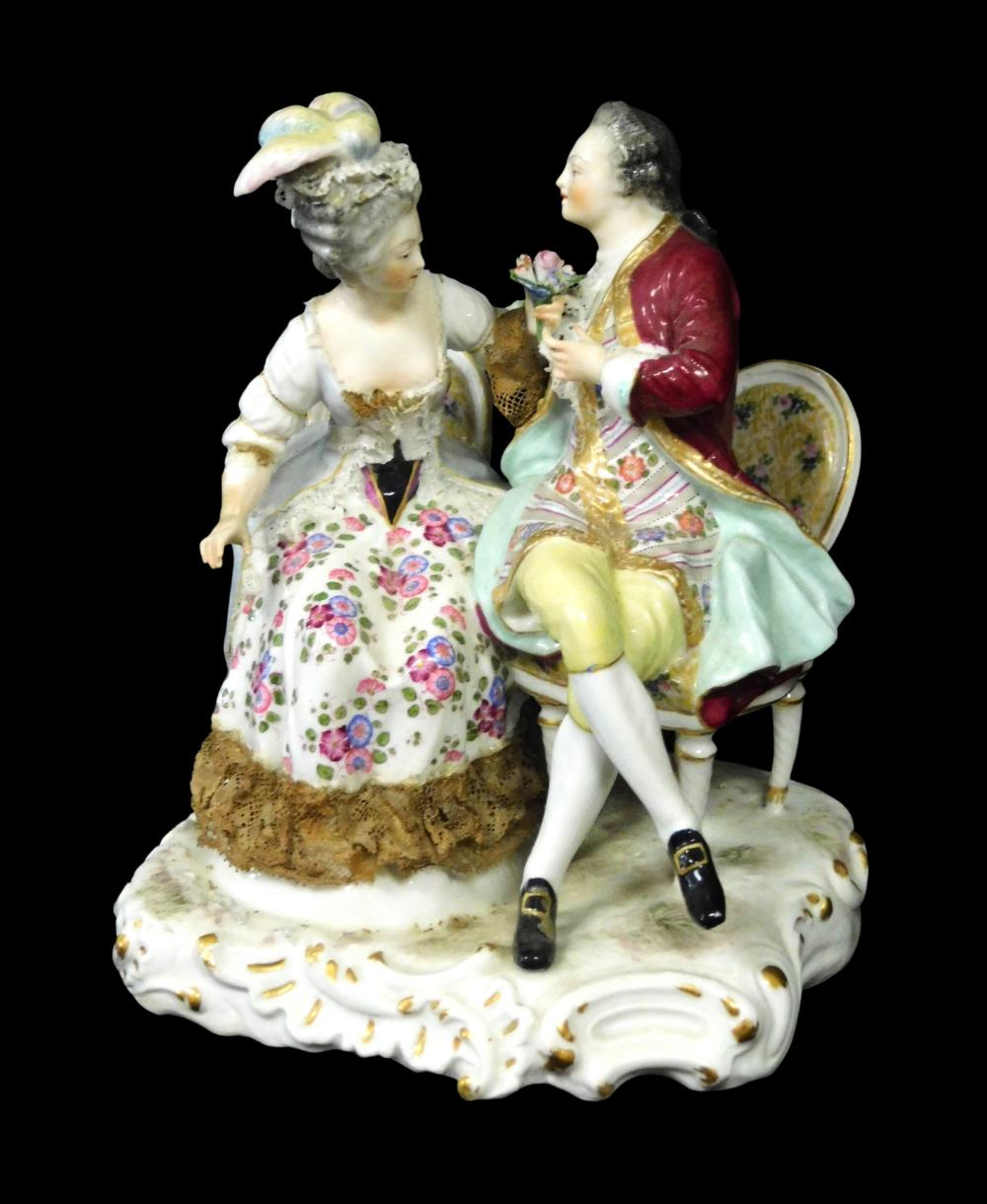 SAMSON PORCELAIN FIGURAL GROUP,