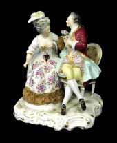 SAMSON PORCELAIN FIGURAL GROUP