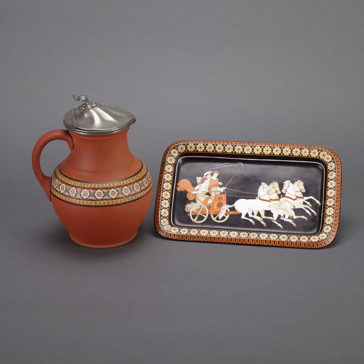 Samuel Alcock Terracotta Jug and