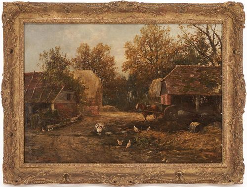 SAMUEL BOUGH O/C PAINTING, FARM