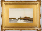 SAMUEL CHAFFEE, WATERCOLOR COA