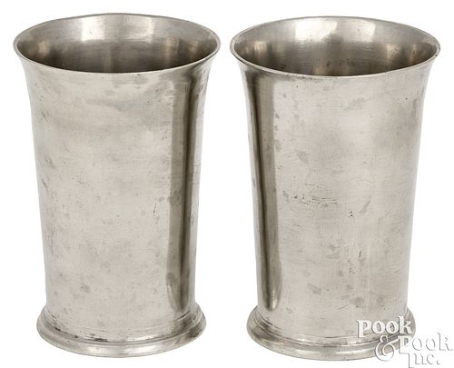 SAMUEL DANFORTH PAIR OF PEWTER