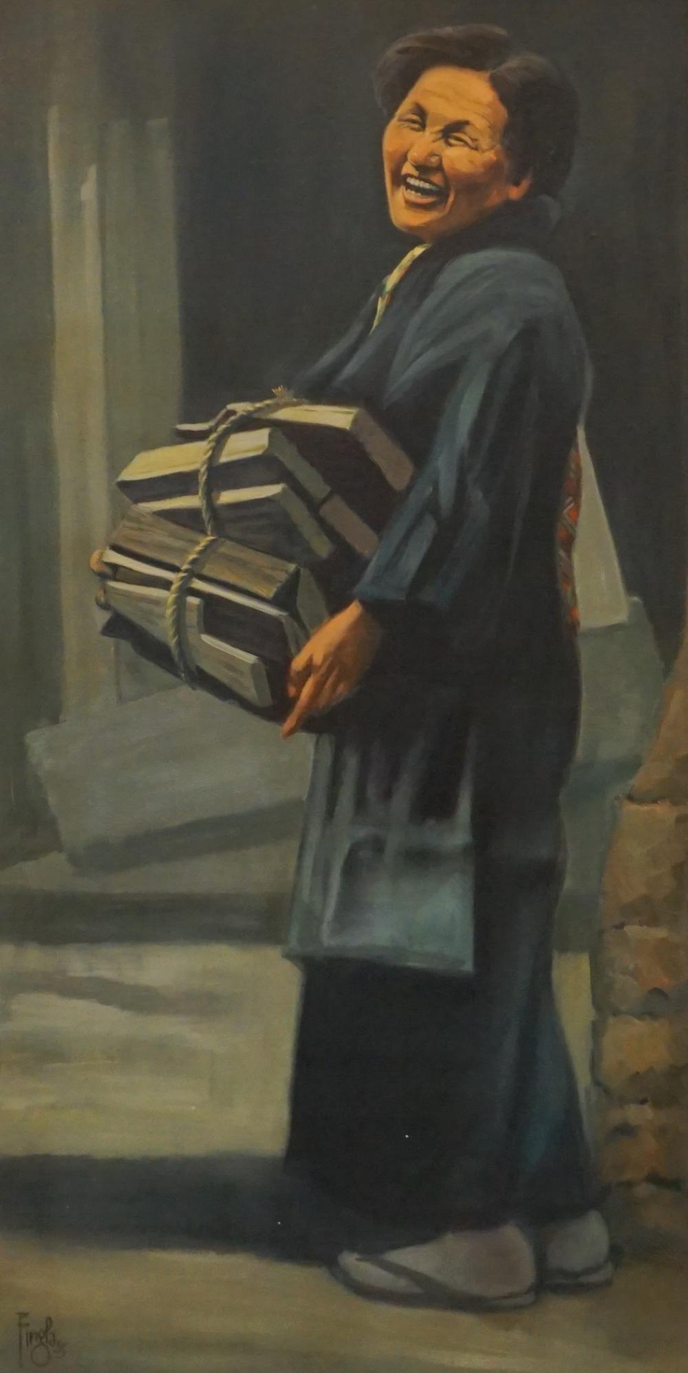 SAMUEL FINGLASS, LAUGHING WOMAN,