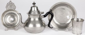 SAMUEL HAMLIN PEWTER BASIN, ET