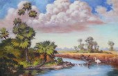 SAMUEL J BROCATO (20TH C.) FLO