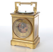 SAMUEL MARTI BRASS TRAVEL CLOC
